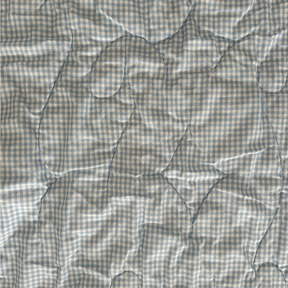 Thick floral and plaid baby blanket - Picture 3 of 4